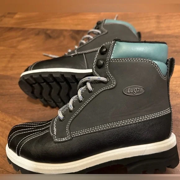 LUGZ black/gray/blue memory foam duck boots. Size 7.5. NWOT! - Picture 1 of 10